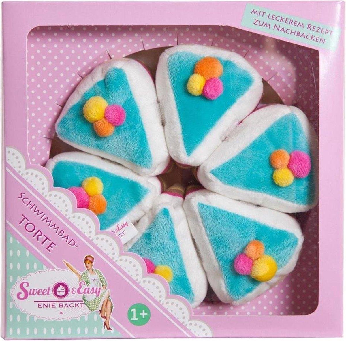 Sweet & Easy Pluche Knuffel Taart 19 cm | Cake & Bake Plush Toy | Taart Pluche Knuffel voor Kinderen | Taart Peluche | Bakkerij pluche knuffel | Speelgoed voor kinderen
